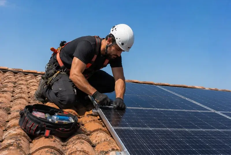 Maintenance et monitoring de panneaux solaires à Souzy